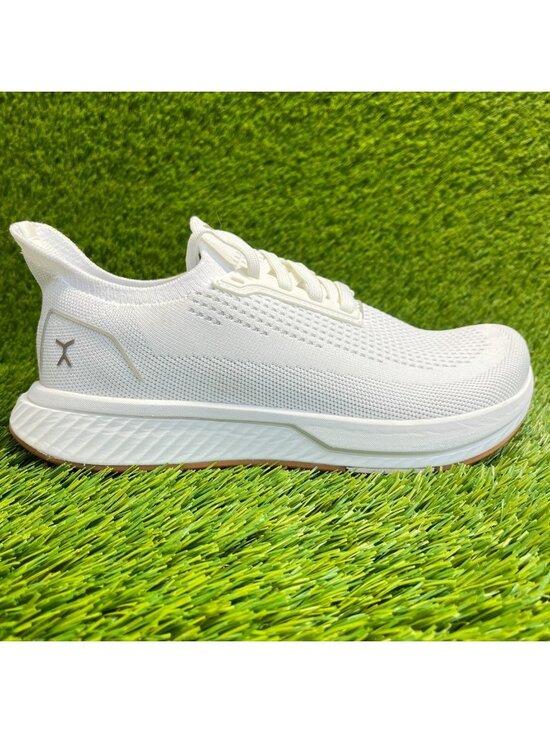 Flux Womens Adapt Runner White Gum Running Athletic Barefoot  Flux Adapt Runner White Gum Womens Size 8 Running Workout Walking Knit Shoes